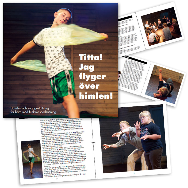 Book, dance/therapi for children. (Design & photo)